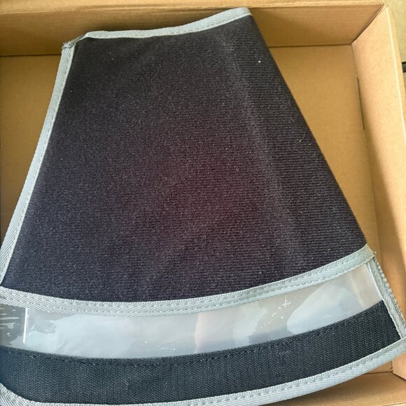 Manificent LARGE GRAY Dog Collar Cone Elizabethan Surgery NEW - Picture 3 of 5